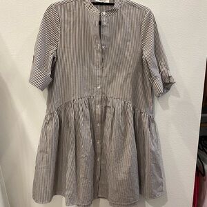 Madewell Button Front Mini Shirtdress
